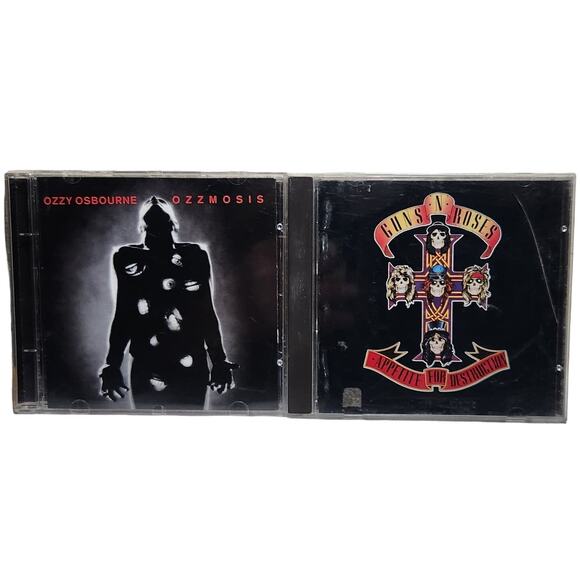 Guns N' Roses Appetite For Destruction & Ozzy Osborne Ozzmosis Tested CD's Lot - Picture 1 of 4